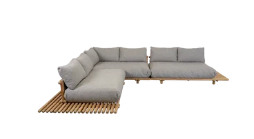 Sticks platform, corner sofa large - Teak