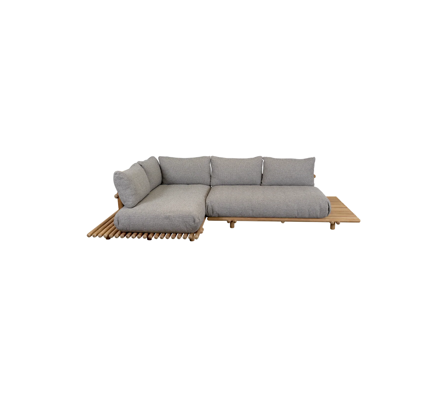 Sticks platform, corner sofa - Teak