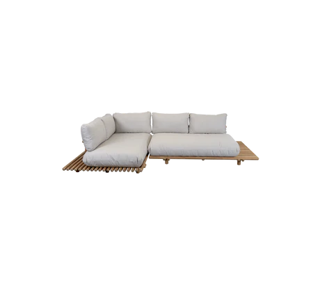 Sticks platform, corner sofa - Teak