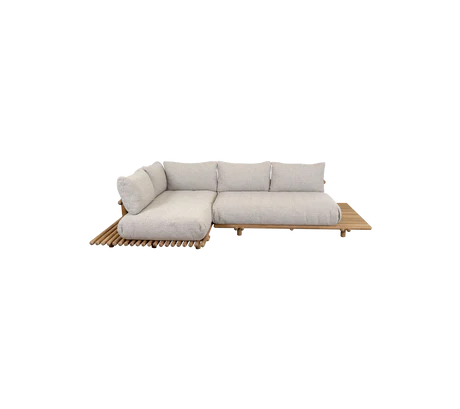 Sticks platform, corner sofa - Teak