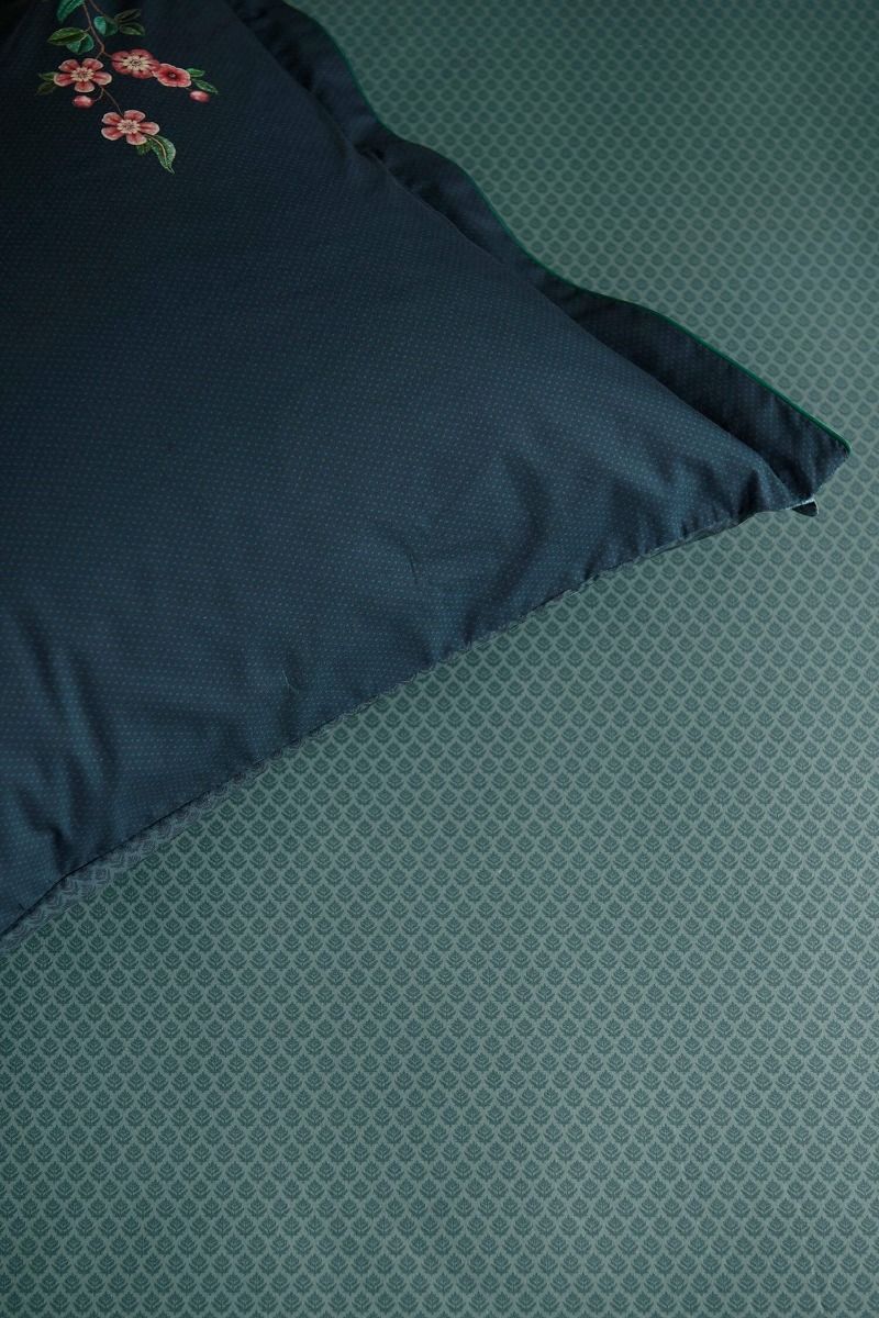 Thousand leaves - fitted sheets blue grey