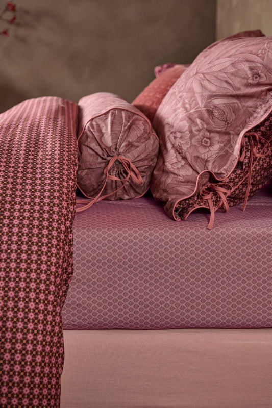 Thousand leaves - fitted sheets mauve
