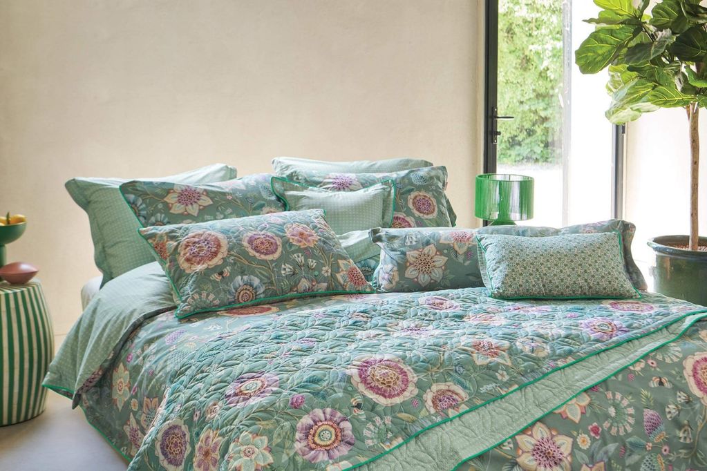 Viva las Flores Quilt green