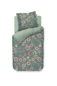 Viva las Flores Duvet cover green