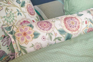 Viva las Flores long cushion white