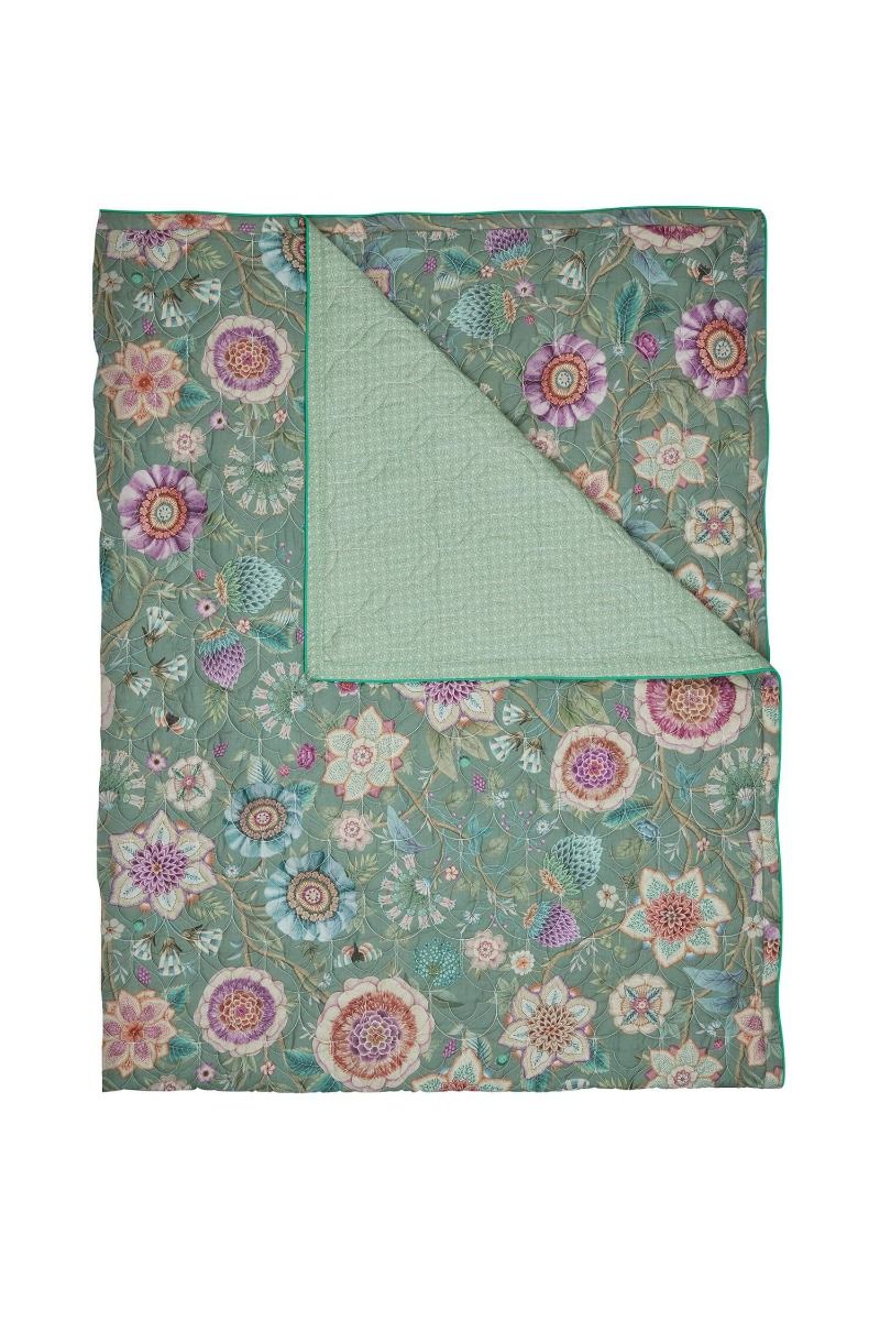 Viva las Flores Quilt green