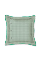 Carregar imagem no visualizador da galeria, Viva las Flores square cushion green
