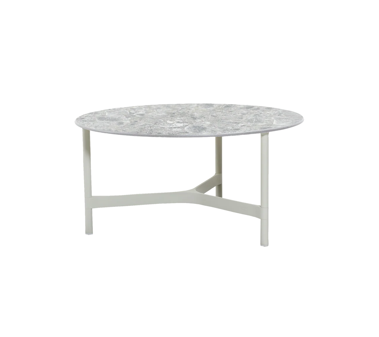 Twist aluminium coffee table