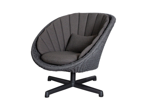 Peacock swivel lounge chair