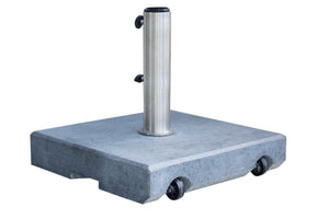 Parasol base with wheels