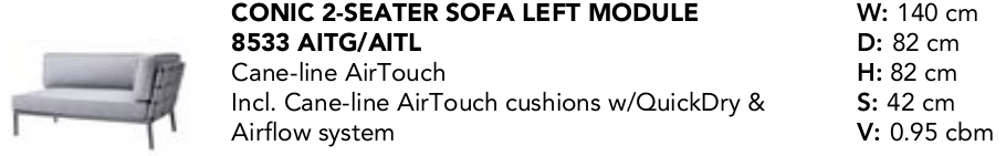 Conic sofa