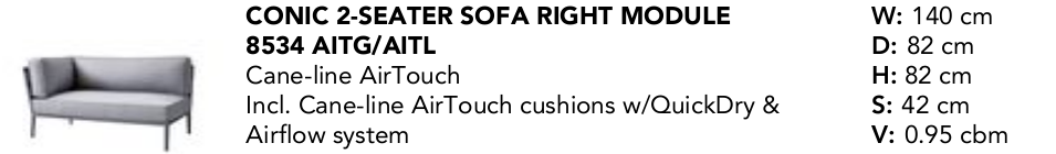 Conic sofa