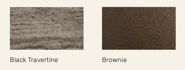 Half Black Travertine