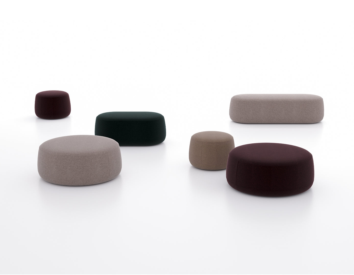 Mole poufs