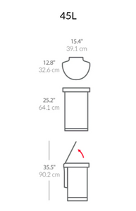 Trash bin with sensor (45 lt)