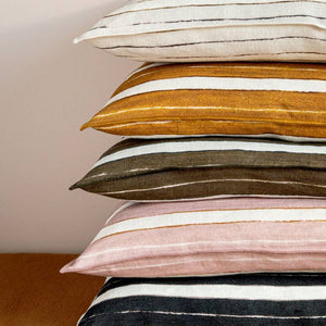 Secret stripe cushion - grès