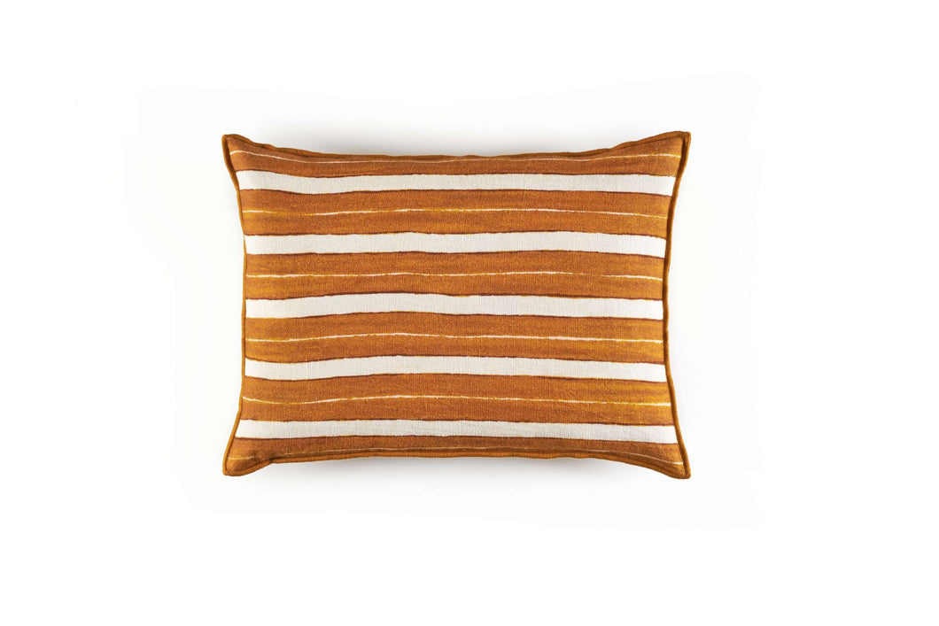 Secret stripe cushion - cumin