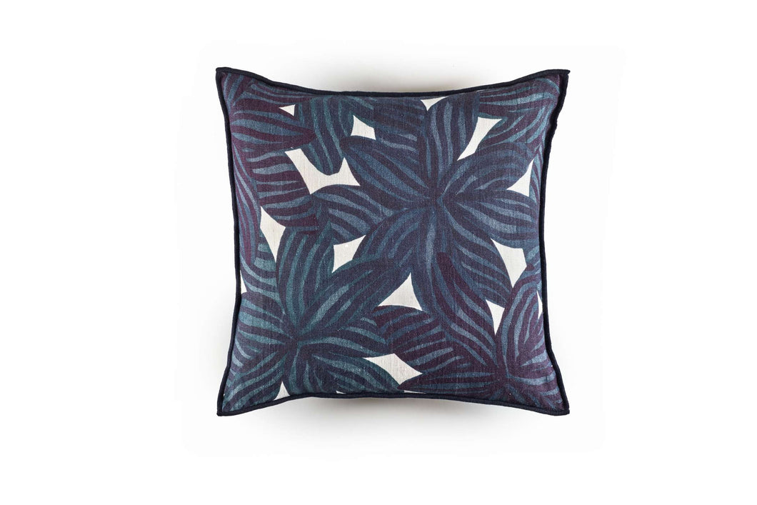 Tropical cushion - blue