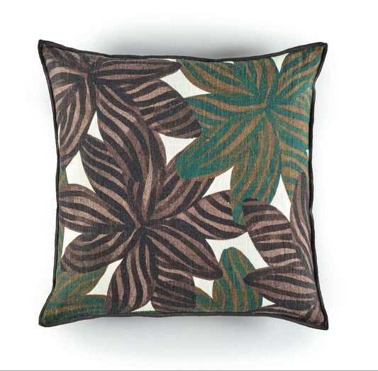 Tropical cushion - green
