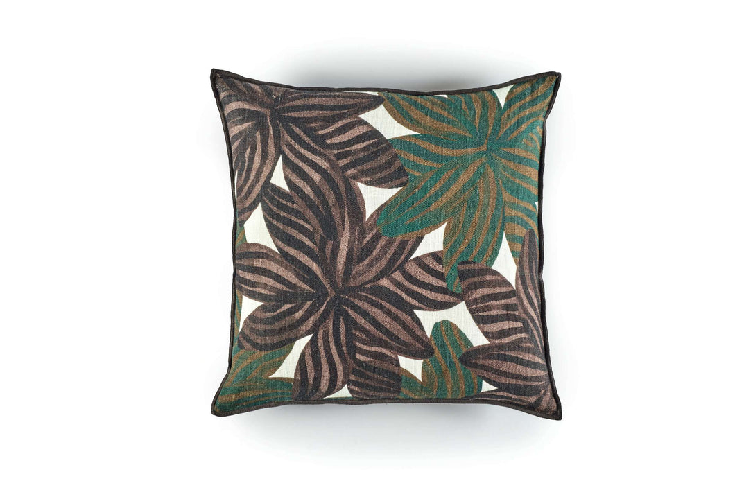 Tropical cushion - green