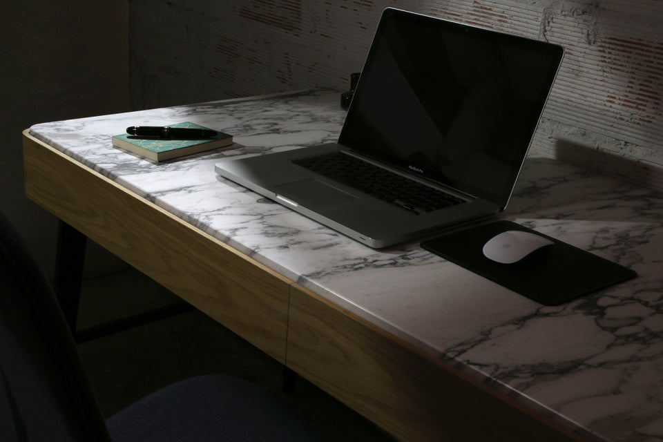 Bouvet desk Arabescato